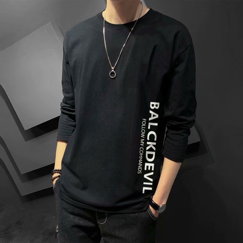 Áo Thun Tay Dài In Họa Tiết Trẻ Trung Thời Trang Mùa Hè Cho Nam