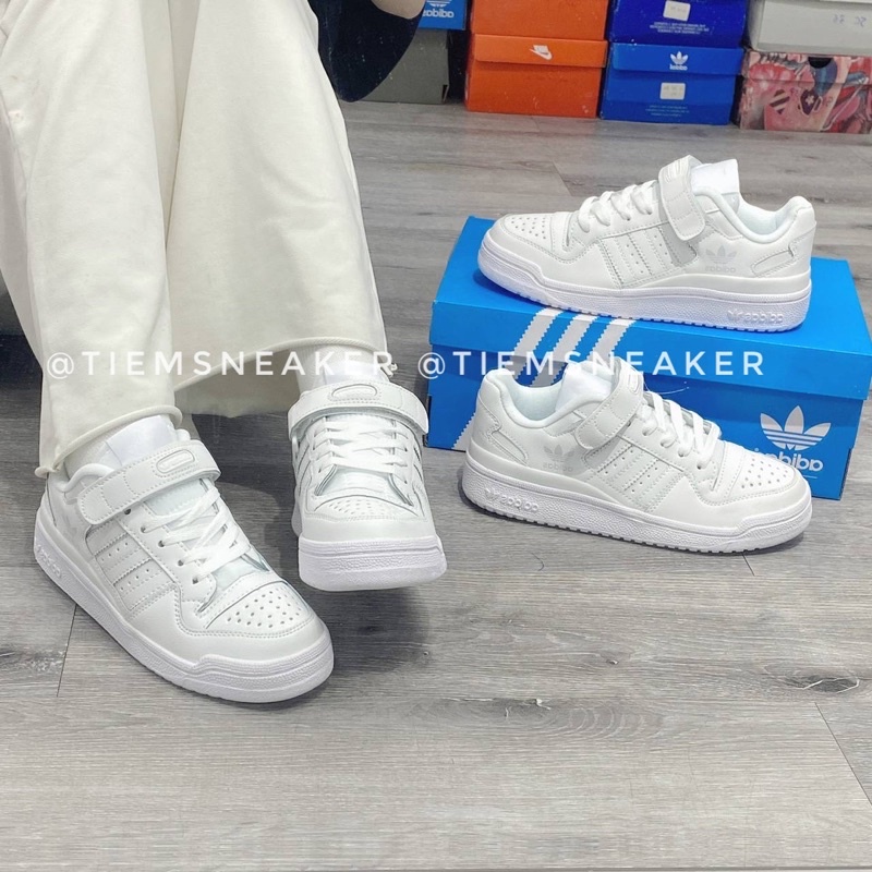 GIÀY ADI.DAS FORUM 84 WHITE LOW TRẮNG FULL QUAI DÁN CAO CẤP