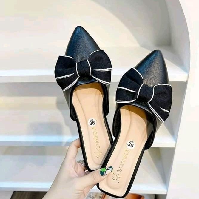 Giày Sục Nơ viền 001 thời trang nữ sản phẩm bán chạy