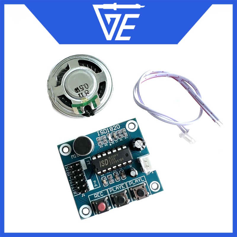 Mạch ghi âm giọng nói ISD1820 phát lại loa 0,5W