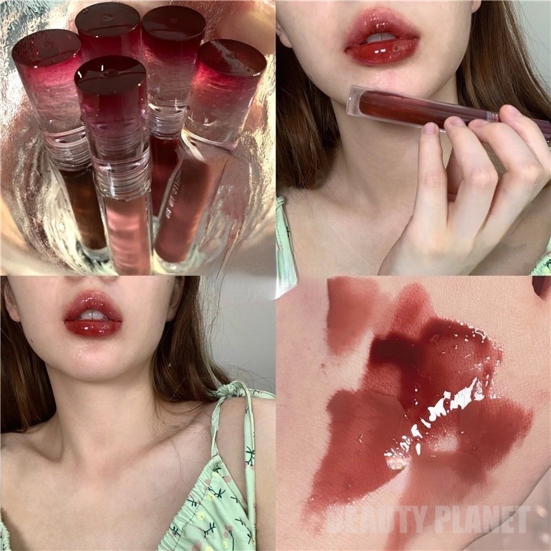 Son bóng OULESONG tông màu nude mềm mại chống thấm nước dành cho trang điểm