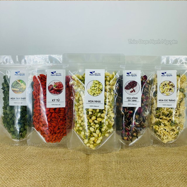 5-10 set trà mộc quế hoa mix set (Quế hoa, kỳ tử, hoa nhài, hắc kỳ tử, táo đỏ, hoa hồng) - Thảo Dược Hạnh Nguyên
