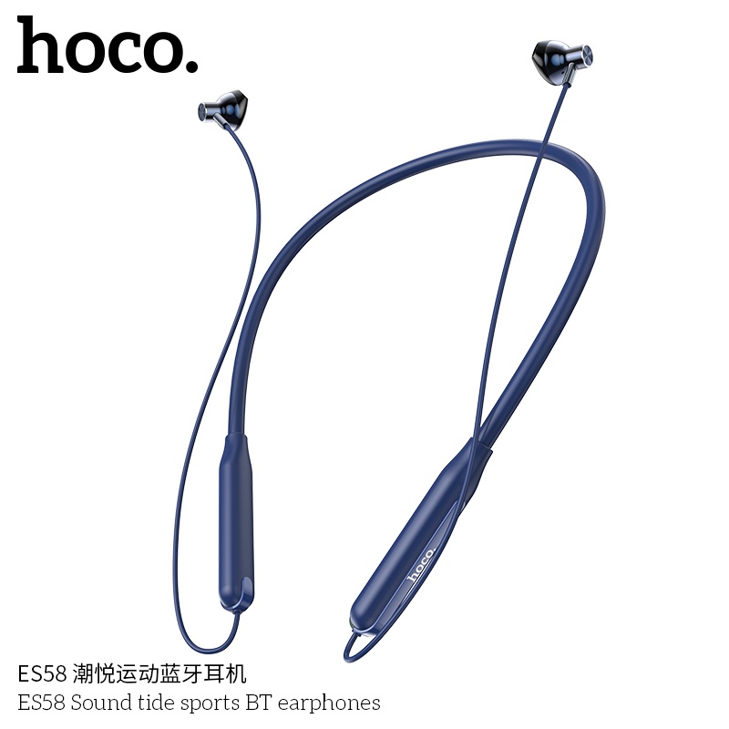 Tai nghe Bluetooth thể thao HOCO ES58 - kết nối Bluetooth 5.0, nghe nhạc đàm thoại 15h. Hàng chính hãng. Educase86