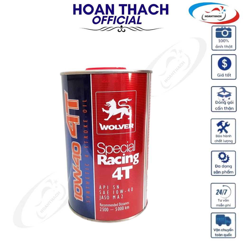 Nhớt Siêu Cao Cấp Wolver SPecial Racing 10W40 Cho Xe Số, Côn Tay, Moto, Tay Ga.. HOANTHACH