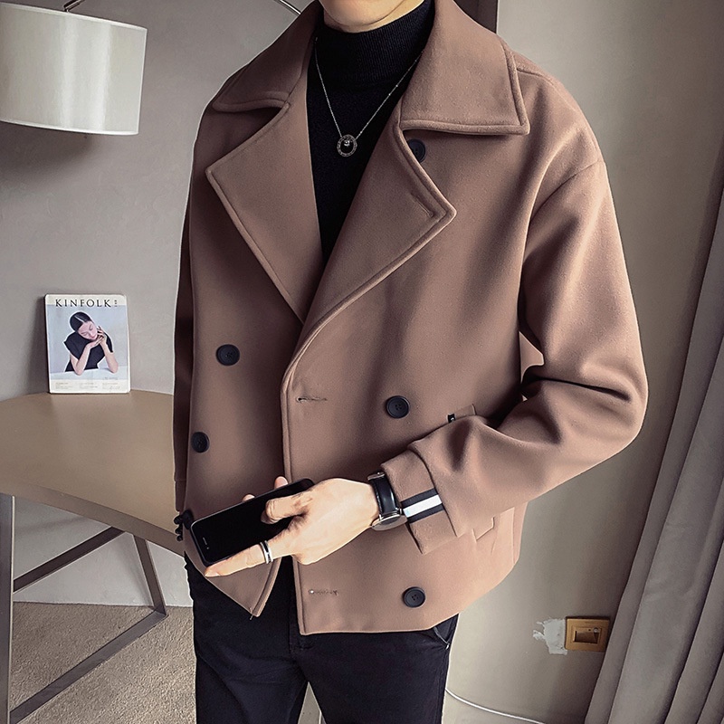 Áo Khoác Len Thời Trang Anh Quốc Lịch Lãm Nam Tính