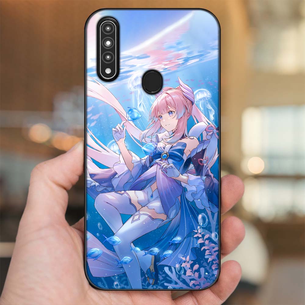 Ốp lưng Oppo A31, A8 viền đen in hình Sangonomiya Kokomi Genshin Impact
