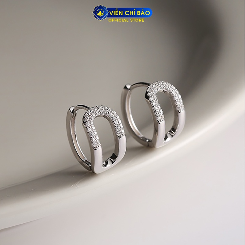 Bông tai bạc nữ Elsa chất liệu bạc 925 thời trang phụ kiện trang sức Viễn Chí Bảo B000121