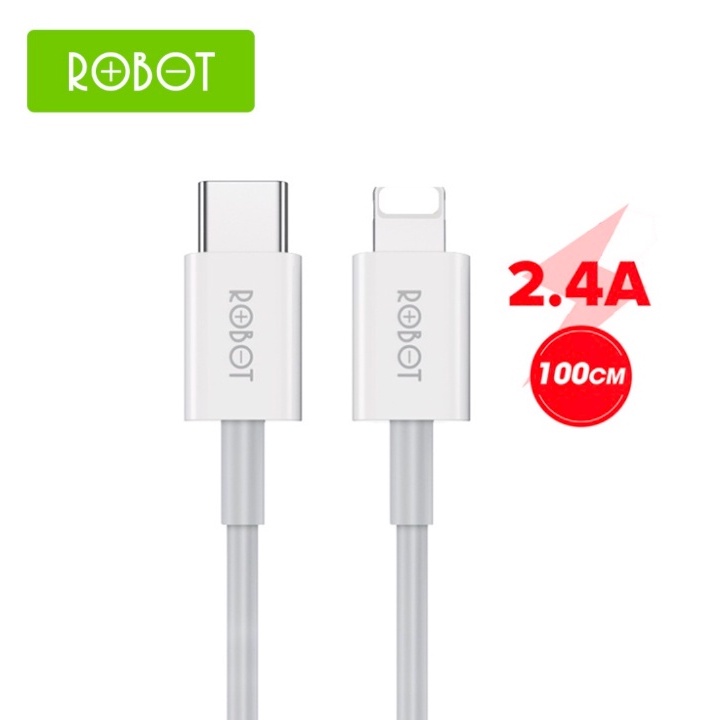 Cáp Sạc Nhanh 20W ROBOT RAD100 QC 3.0 Dài 1m Chính Hãng bảo hành 12th