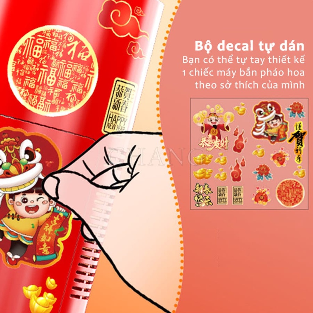 Máy Thổi Bong Bóng Tự Động Có Đèn Led Kèm Nhạc - Loa Bắn Bong Bóng Pháo Hoa Trang Trí Vui Nhộn Đón Tết