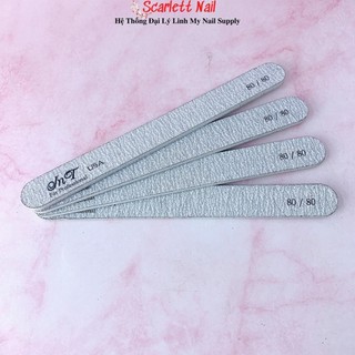 Lố 10 Cây Dũa Phá Gel Phá Bột Dũa Trung Thẳng Độ Nhám 80