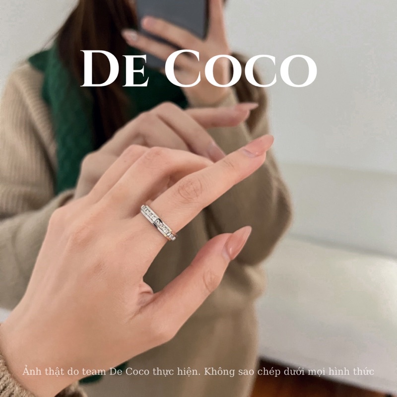 Nhẫn nữ De Coco Embrace lấp lánh