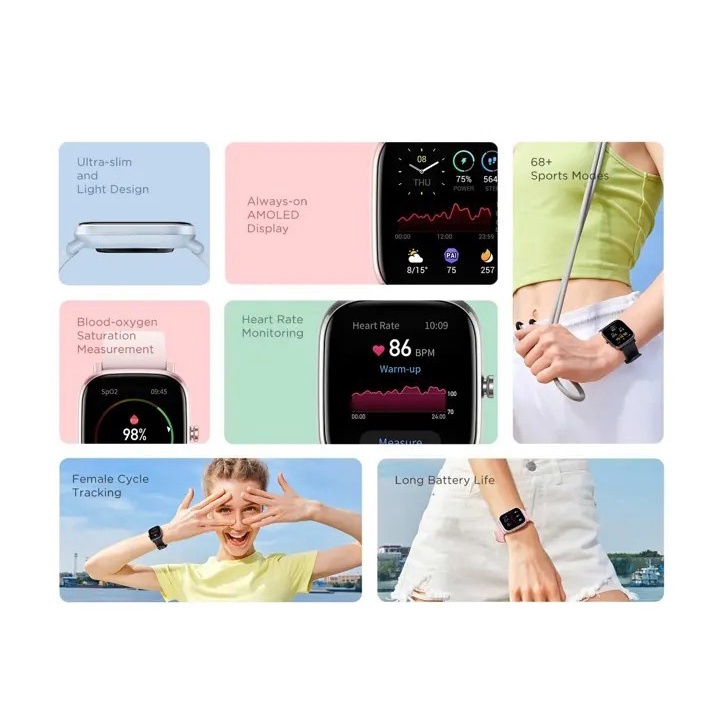 Đồng Hồ Thông Minh Amazfit GTS 2 Mini | Tiếng Việt | Hàng Chính Hãng | Bảo Hành 12 Tháng | Mimax Store