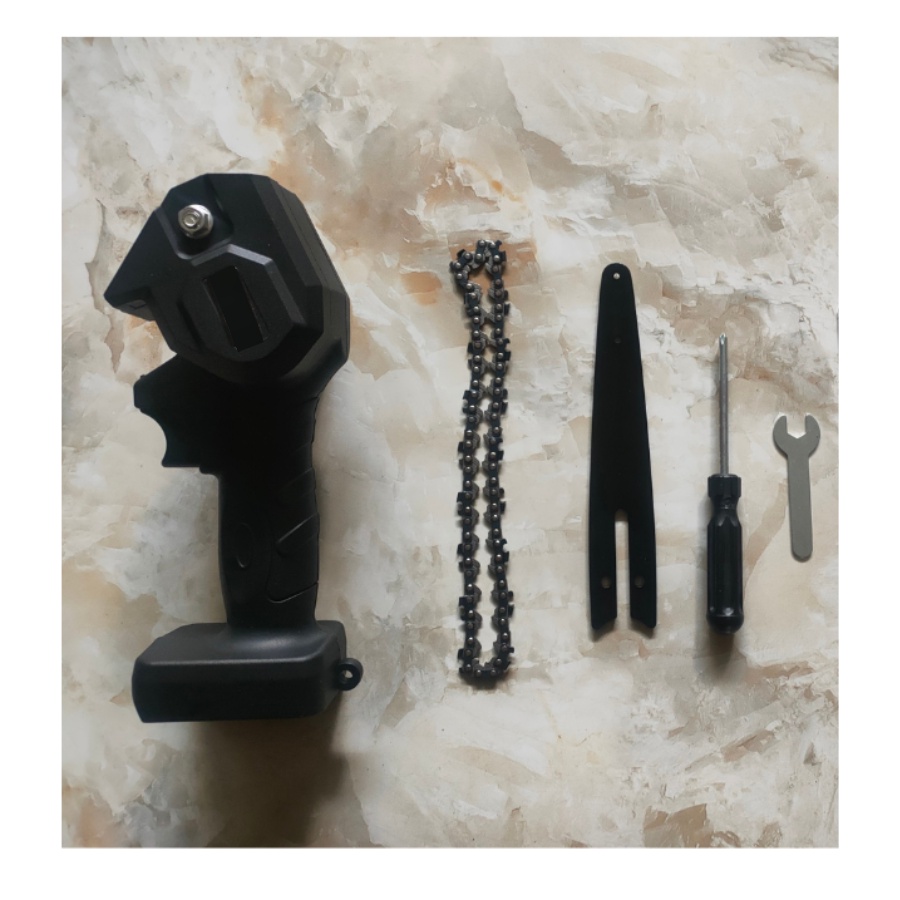 Thân máy cưa xích chạy pin ,cắt cành cây dùng chung chân pin makita