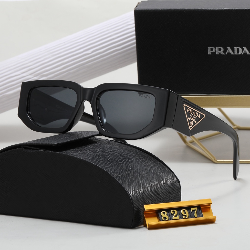 Kính Râm Oversize PRADA Chống Tia uv400 8297 Phong Cách Cổ Điển Sang Trọng Dành Cho Cả Nam Và Nữ