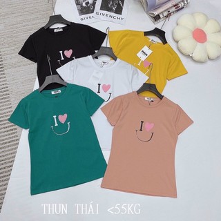 Áo thun thái form ôm dưới 55ki chất đẹp mịn