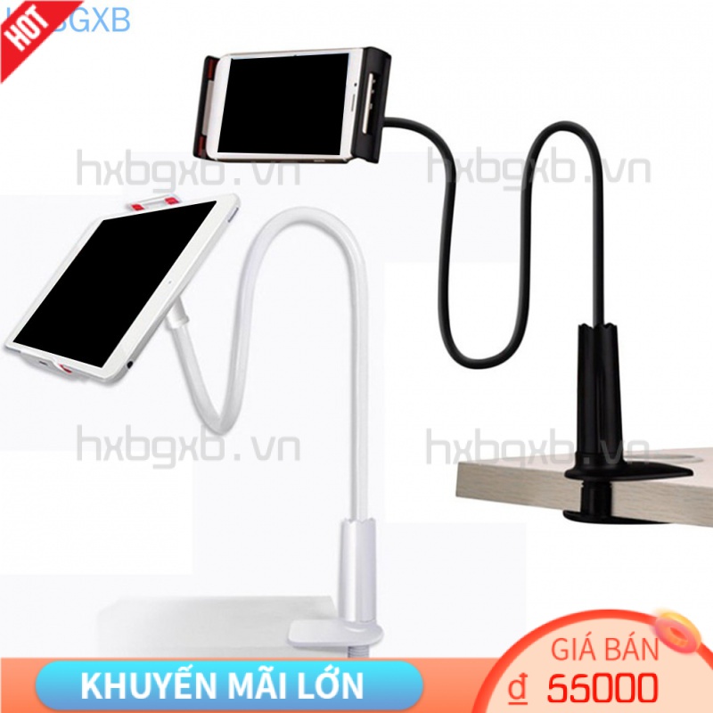 Giá đỡ điện thoại/máy tính bảng dạng kẹp xoay 360 độ tiện dụng