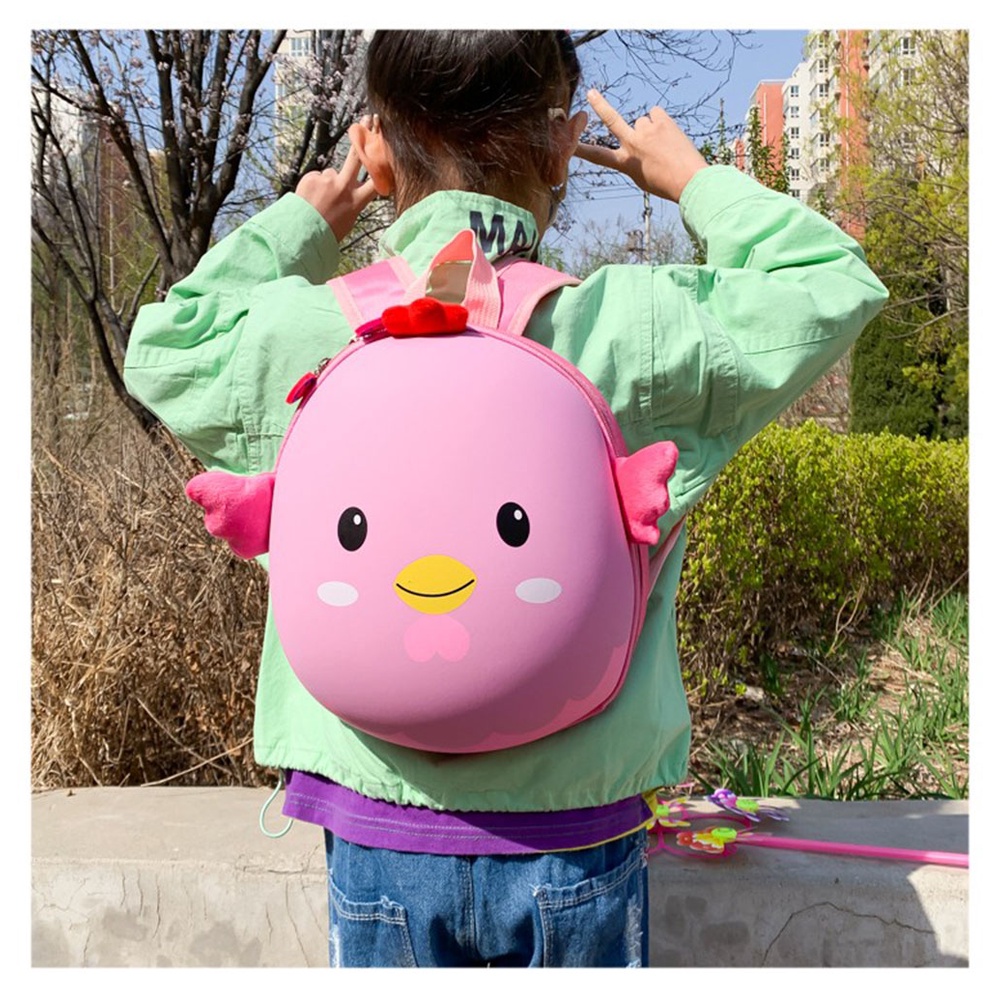 Balo trẻ em gấu dâu mầm non cho bé, hình con vật, hình trứng gà, nhiều màu. Thích hợp cho cả bé trai và bé gái.