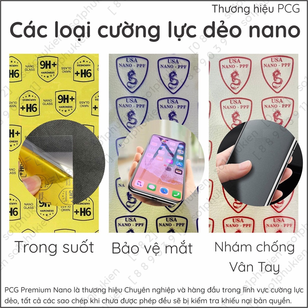 Dán cường lực Xiaomi Redmi A1 / A1+ (A1 plus) nano trong suốt, nhám chống vân tay, bảo vệ mắt