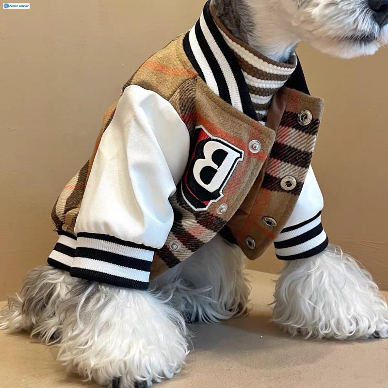 Áo Khoác Bóng Chày Đồng Phục Bóng Chày Dày Ấm Áp Mùa Thu Đông Cho Cún shiba inu