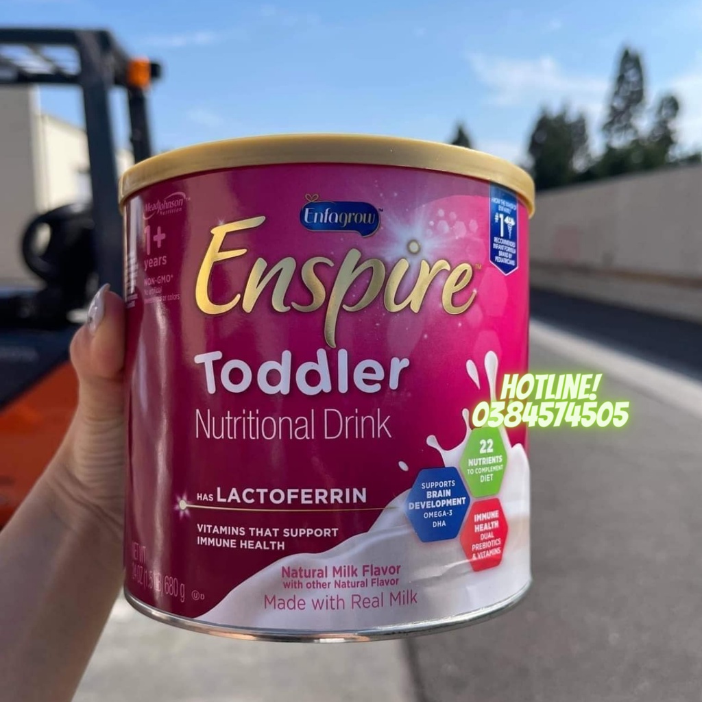 SALE 11/23 & 6/24 BAY AIR Sữa Bột Enfagrow Enspire Toddler Nutritional Drink cho trẻ từ 1 tuổi 680g