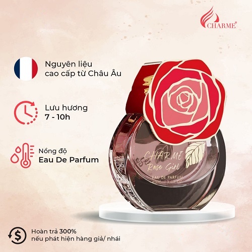 Nước hoa nữ Rose Girl - GỢI CẢM, NHẸ NHÀNG VÀ SANG TRỌNG
