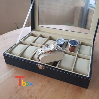 Hộp đựng đồng hồ 12 chiếc bọc da cao cấp