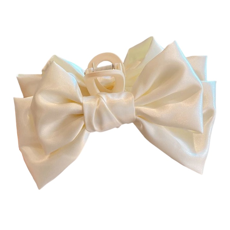 Kẹp Tóc Càng Cua Lớn Bằng Satin Hình Nơ Cho Nữ