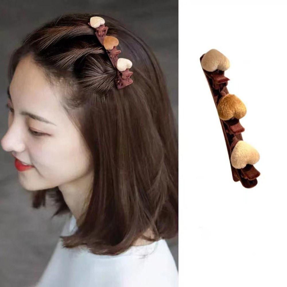 Kẹp Tóc Có Răng Mỏ Vịt Bằng Nhung Phong Cách Hàn Quốc Cho Nữ
