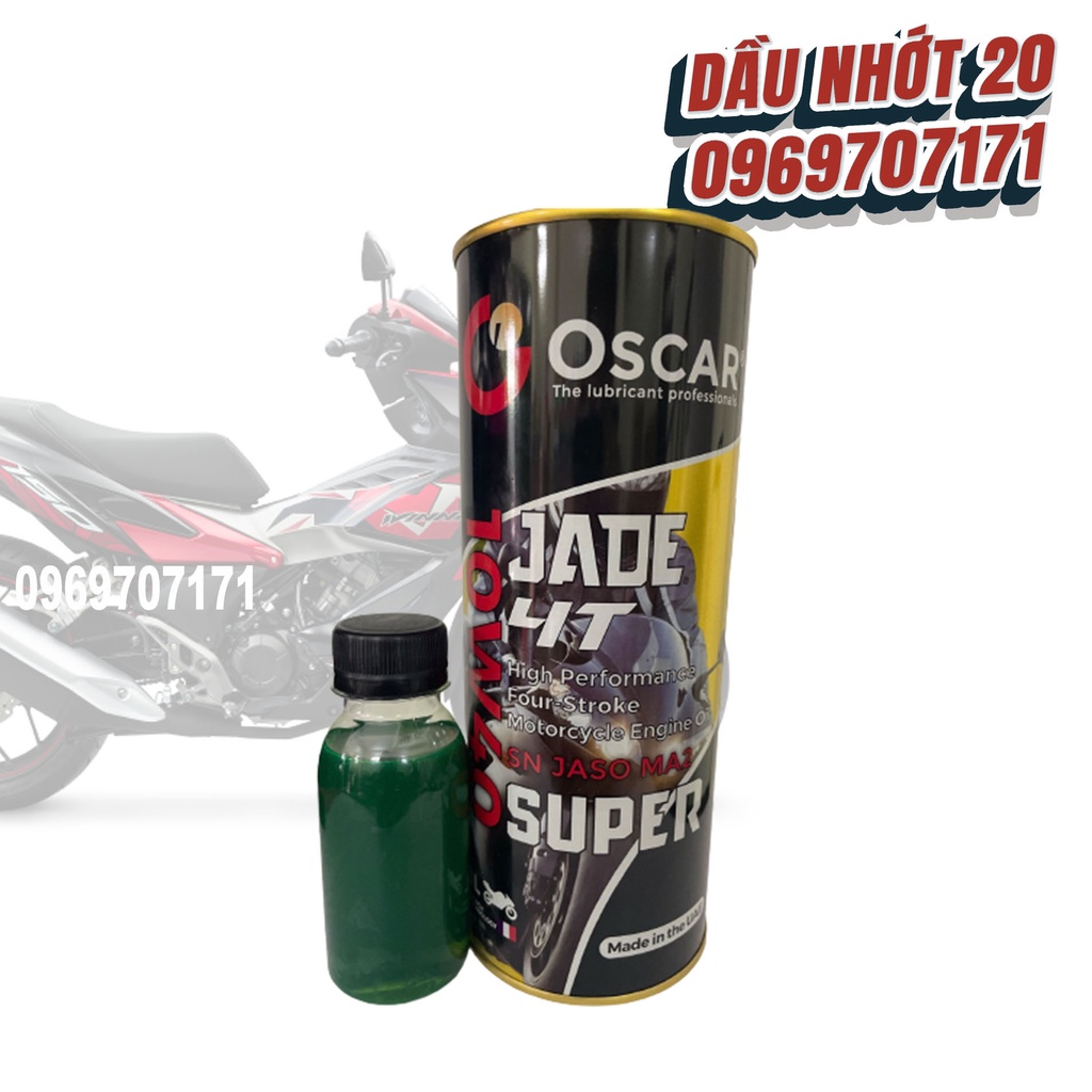 Có chiết lẻ - Nhớt Oscar dùng cho xe số 4T 10W40 - tiêu chuẩn JASO MA-2