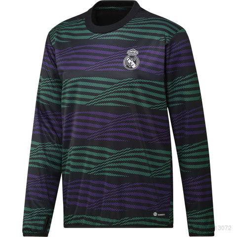 Hq1 Áo Thun Thể Thao Real Madrid Tay Dài Cổ Tròn Plus Size QH1