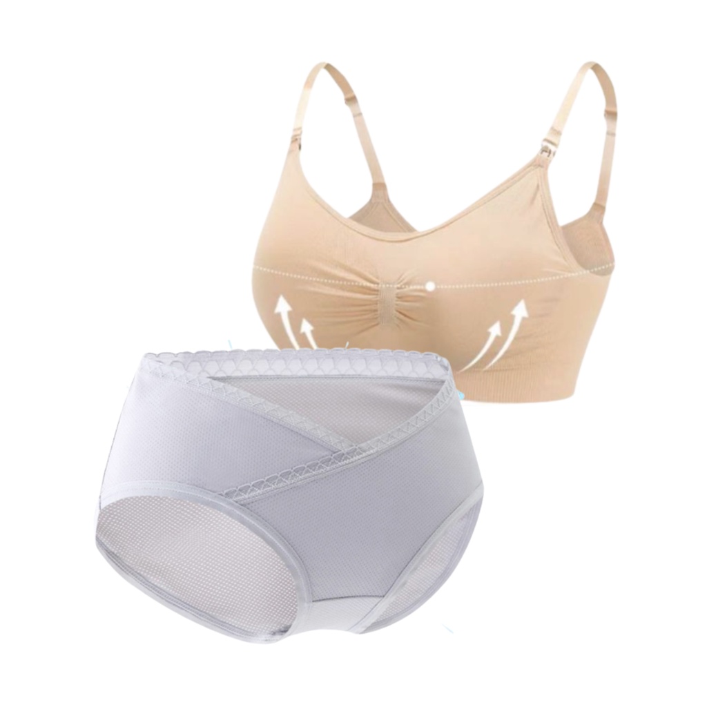 Combo trải nghiệm sản phẩm Lynafa 1 áo lót bầu Mer và 1 quần lót bầu Vic