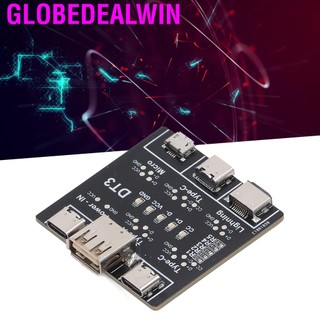 Globedealwin Data Cable Detection Board Sensitive Accurate Multiple Protection USB Tester for Type C