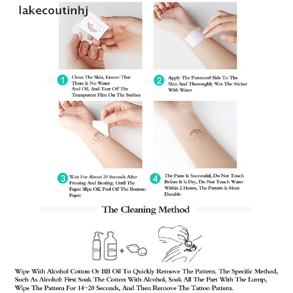 Miếng Dán Hình Xăm Dạ Quang lakecou Độc Đáo Cá Tính