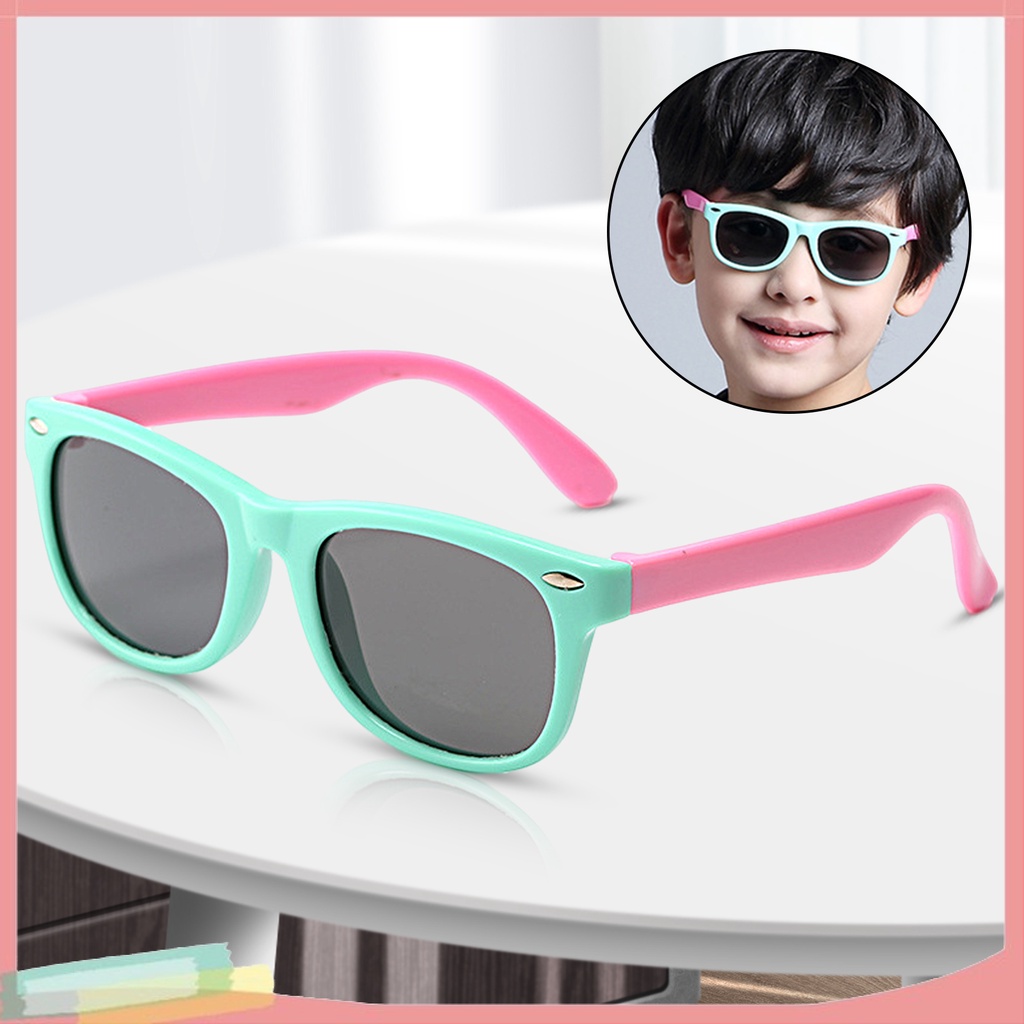 Kính Mát Gọng Linh Hoạt Cho Bé 3-12 Tuổi Chất Lượng Cao