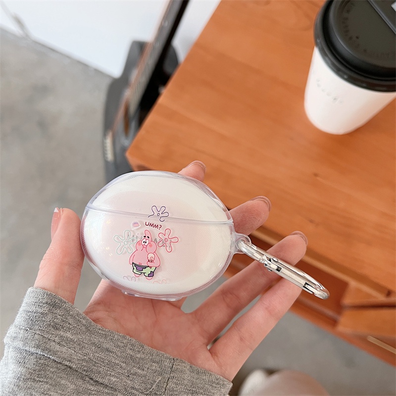 Vỏ Bảo Vệ Hộp Sạc Tai Nghe Huawei Freebuds 5i Hình SpongeBob & Pie Star