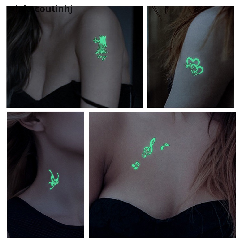 Miếng Dán Hình Xăm Dạ Quang lakecou Độc Đáo Cá Tính