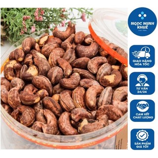 Hạt điều rang muối chưa bóc vỏ lụa