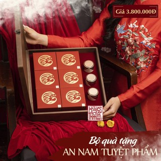Quà Tết 2023 - Hộp quà Tết Mây Tre Đan An Nam Tuyệt Phẩm - Quà Tết Độc Lạ - Hoa Thơm Cỏ Lạ