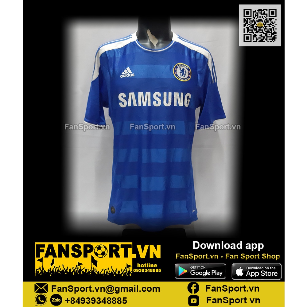 Áo đấu bóng đá Chelsea 2011 2012 home shirt jersey blue V13927 size M