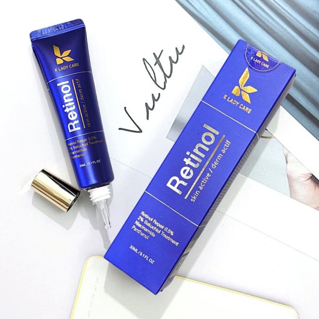 Kem Dưỡng Da Retinol Repair 0.5% BAKUCHIOL 2%,Tái Tạo, Trẻ Hóa Da, Trắng Da, Mờ Thâm Nám Tàn Nhang.
