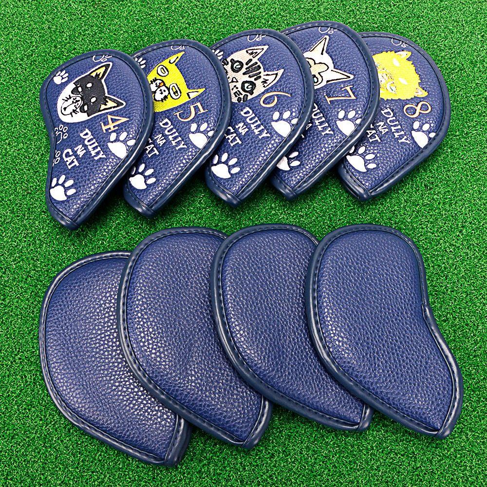 Set 9 Vỏ Bọc Gậy Đánh Golf Bằng Da PU Cao Cấp