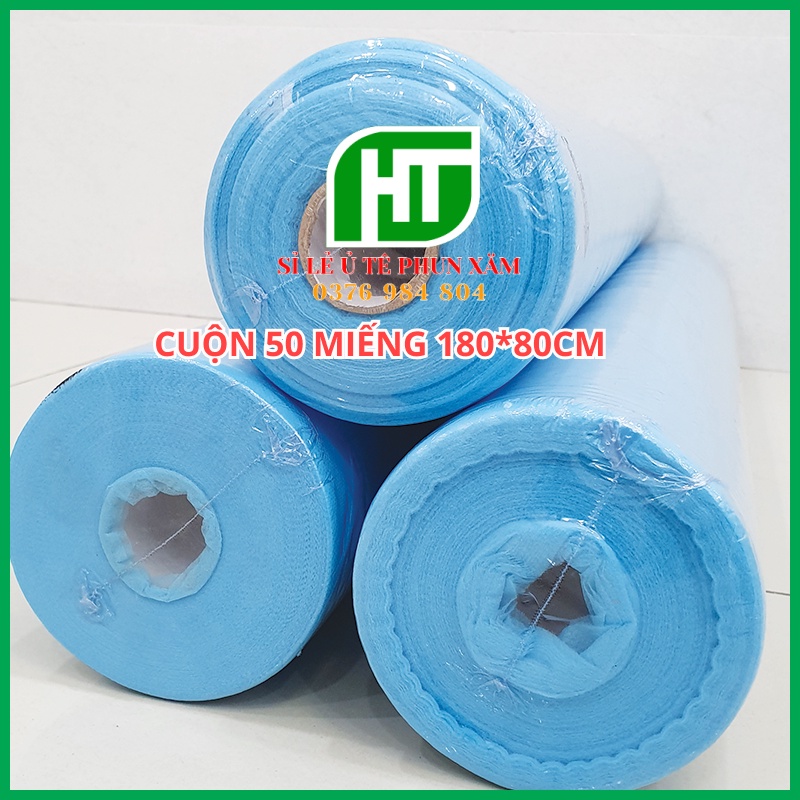 Tấm Lót Giường, Trải Giường Phun Xăm, Spa, Thẩm mỹ - Cuộn 50 Miếng 80x180cm