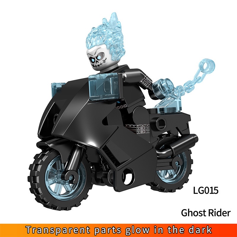 Mô Hình Nhân Vật Super Hero Rider Có Chiếc Xe Máy Màu Đỏ Mini