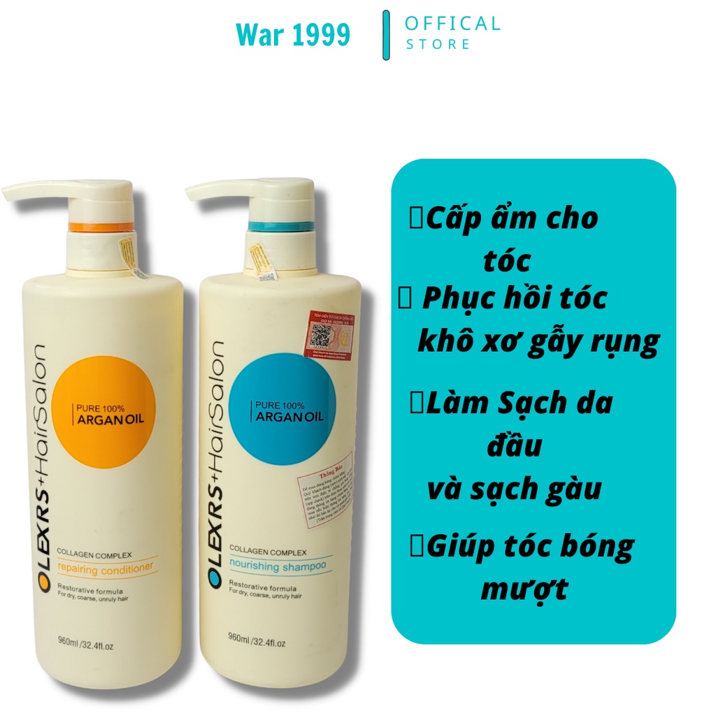 Dầu gội xả Olexrs Hair Salon 500ml - 960ml chính hãng kem ủ tóc phục hồi chống rụng