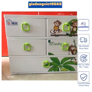 Tủ nhựa mini 3 tầng 5 ngăn