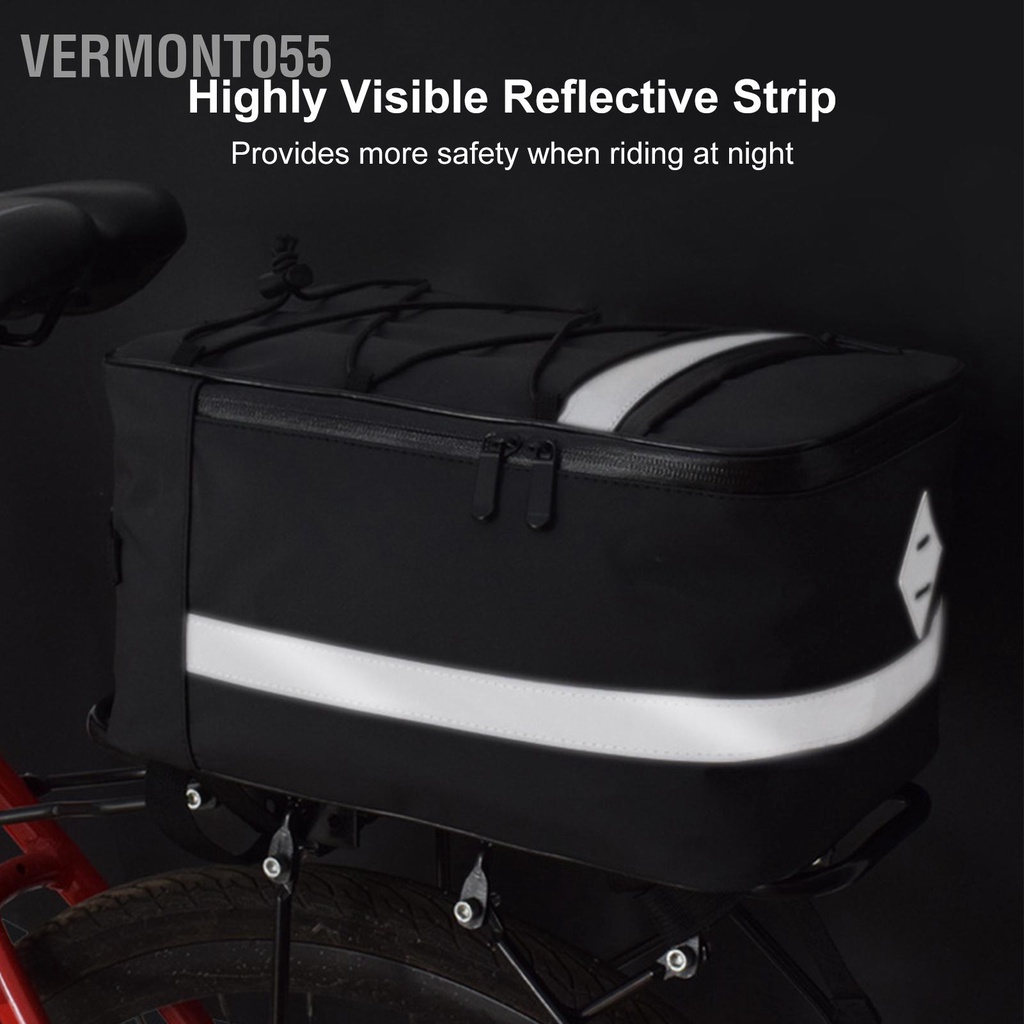 Có thể bán buôn Túi Đựng Đồ Phía Sau Xe Đạp  Phản Quang Chống Nước Dung Lượng Lớn Giá Đỡ Có Che Mưa Cho Đi Ngoài Trời Vermont055 Hàng giao ngay