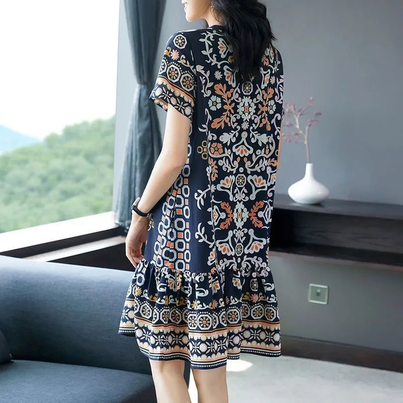 Đầm Hoa Dáng Dài Thời Trang Xinh Xắn Dành Cho Nữ