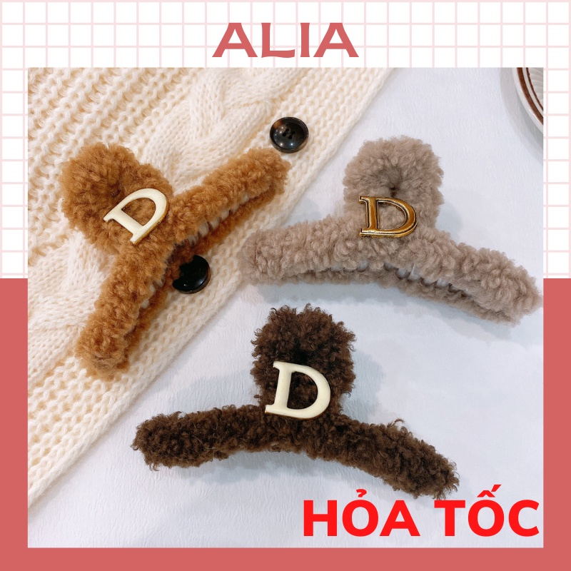 Kẹp Tóc Lông Nhung Dễ Thương Thời Trang Hàn Quốc Thu Đông 2023
