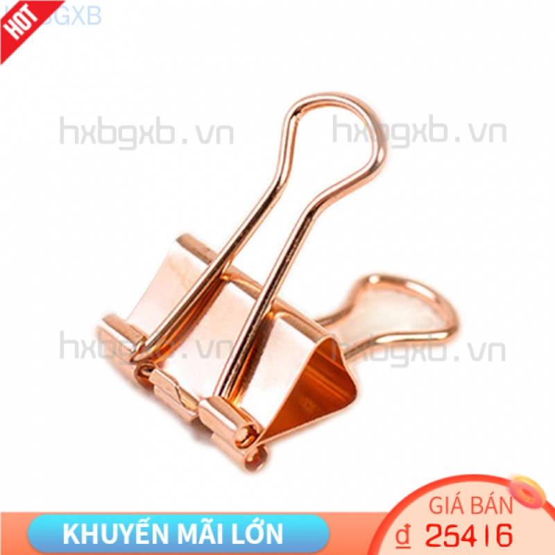 10 Kẹp giấy bằng kim loại màu vàng hồng thời trang