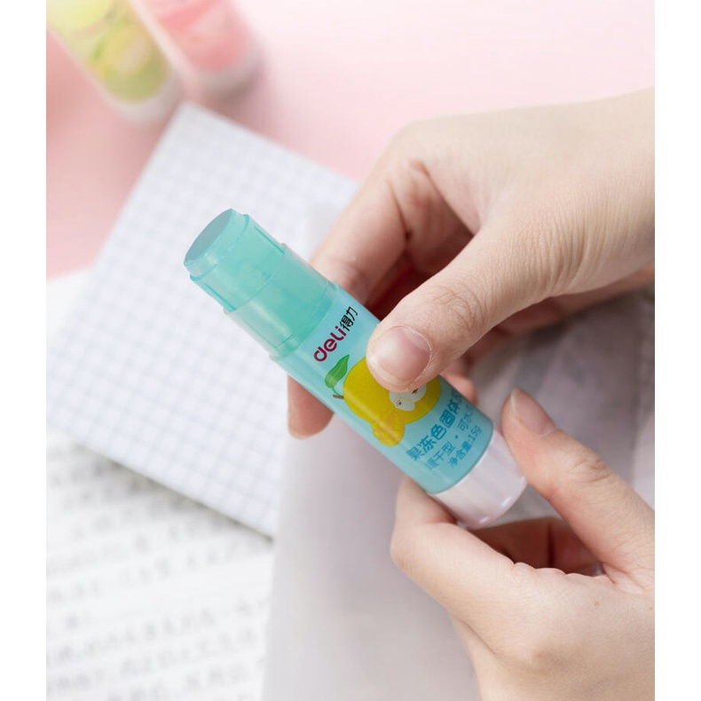 Hồ khô kết dính mạnh Deli hoạ tiết trái cây